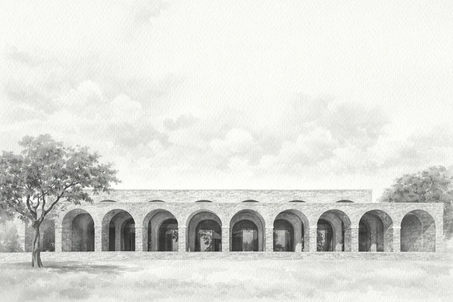 Mansão Aquarela Background